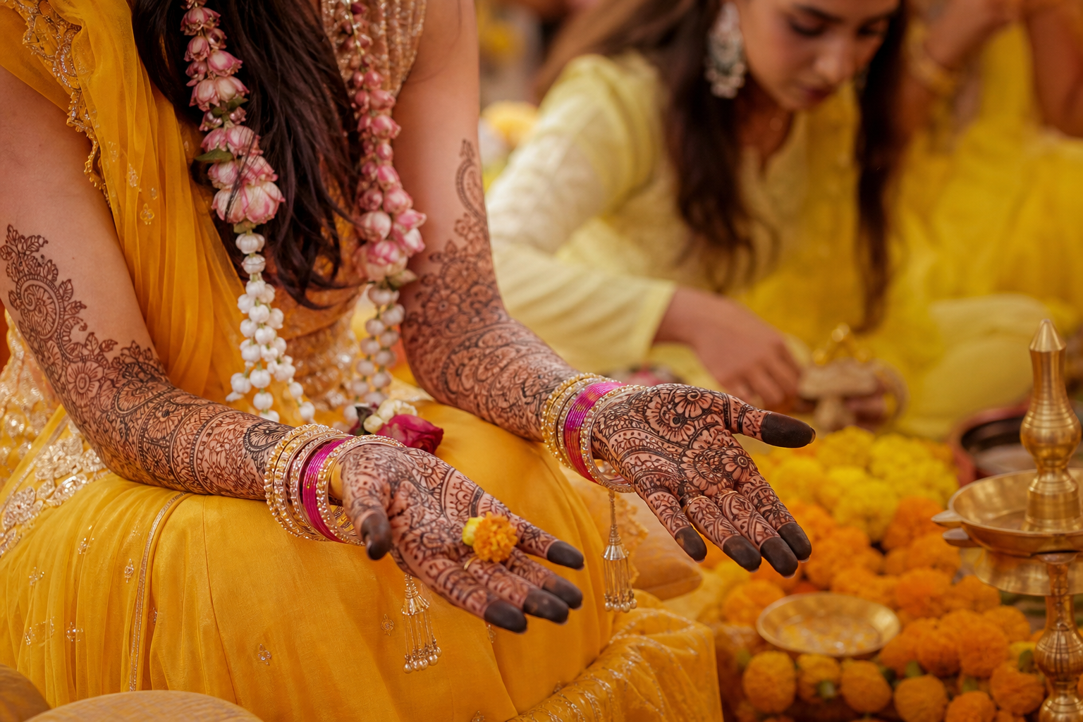 Heritage haveli mehndi morning